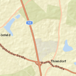 Thiendorf Street Map