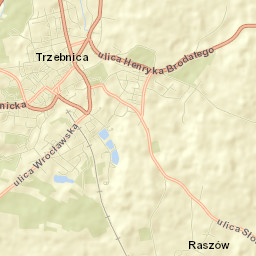 Trzebnica Street Map