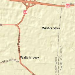 Walichnowy Street Map