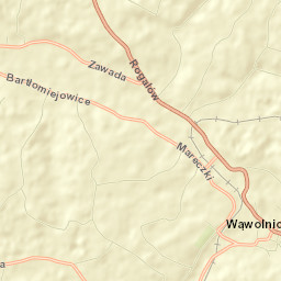 Wąwolnica Street Map