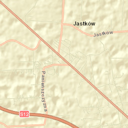 Jastków Street Map