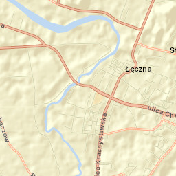 Łęczna Street Map