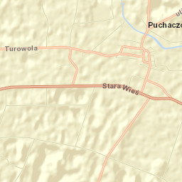 Powiat łęczyński Street Map