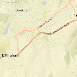 Great Bookham Street Map