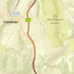 Caterham Street Map