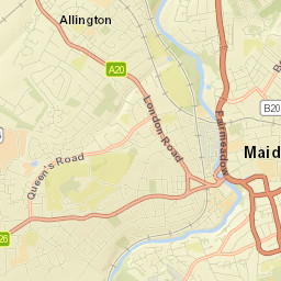 Maidstone Street Map