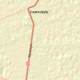 Czarnożyły Street Map