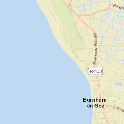 Burnham-on-Sea Street Map
