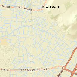 Brent Knoll Street Map