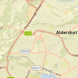 Aldershot Street Map