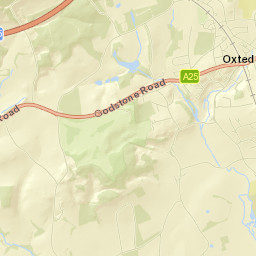 Oxted Street Map