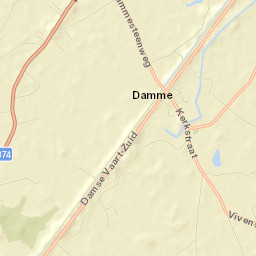 Damme Street Map
