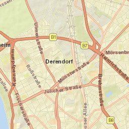 Düsseldorf-Pempelfort Street Map