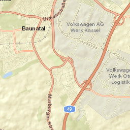 Baunatal Street Map