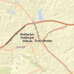 Schlotheim Street Map