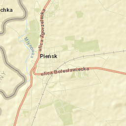 Pieńsk Street Map