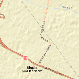 Słupia pod Kępnem Street Map