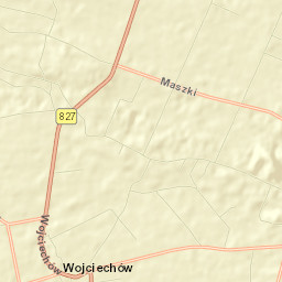 Wojciechów Street Map