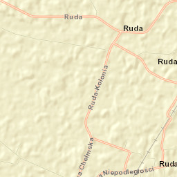 Ruda-Huta Street Map