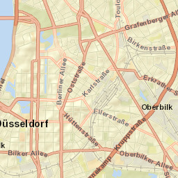 Düsseldorf Street Map