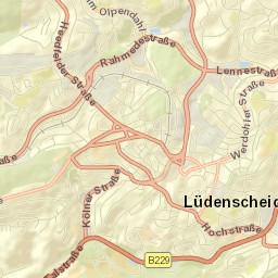 Lüdenscheid Street Map