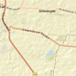 Greußen Street Map