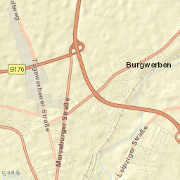 Burgwerben Street Map
