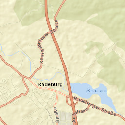 Radeburg Street Map