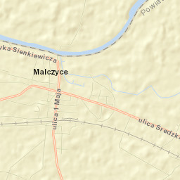 Malczyce Street Map