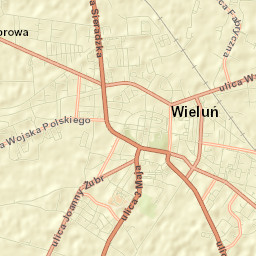 Wieluń Street Map