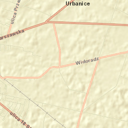 Powiat wieluński Street Map