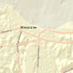 Kleszczów Street Map
