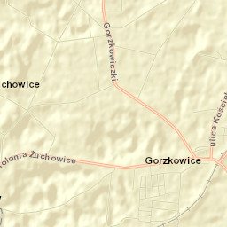 Gorzkowice Street Map