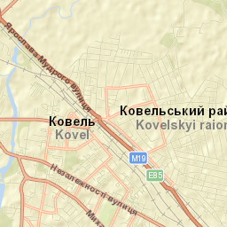 Kovel’s’ka Mis’krada Street Map
