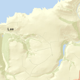 Lee, opp Old Post Office (Hail and ride), Ilfracombe, Devon E Street Map