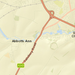 Abbotts Ann Street Map