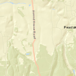 Peaslake Street Map
