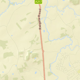 Meath Green Lane, Horley, Surrey RH6 Street Map