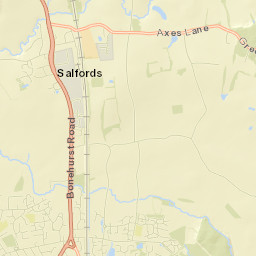 Salfords Street Map