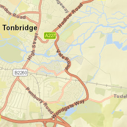 Tonbridge Street Map
