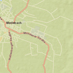 Medebach Street Map