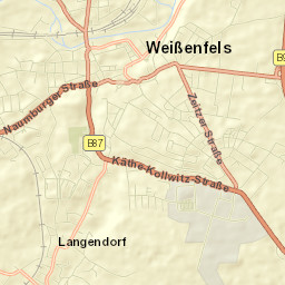 Weißenfels Street Map