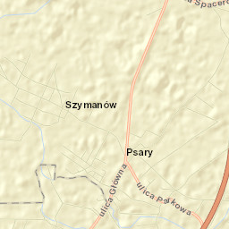 Psary Street Map