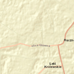 Ręczno Street Map