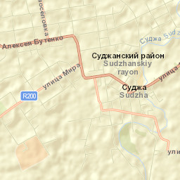 Sudzha Street Map