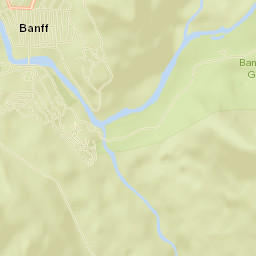 Banff Street Map