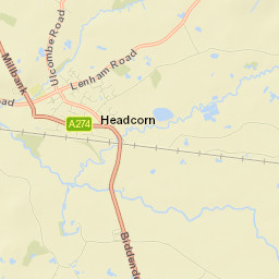 Headcorn Street Map