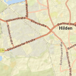 Hilden Street Map