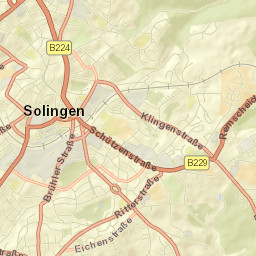 Solingen Street Map
