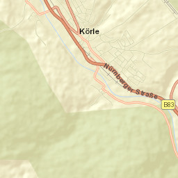 Körle Street Map